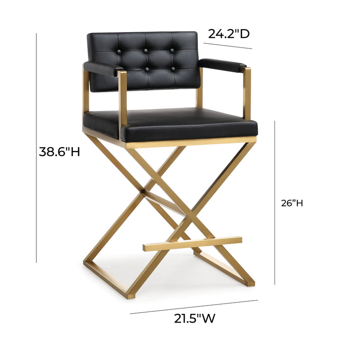 Director Performance Vegan Leather Stool