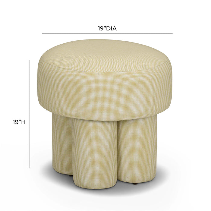 Masha Performance Linen Accent Stool