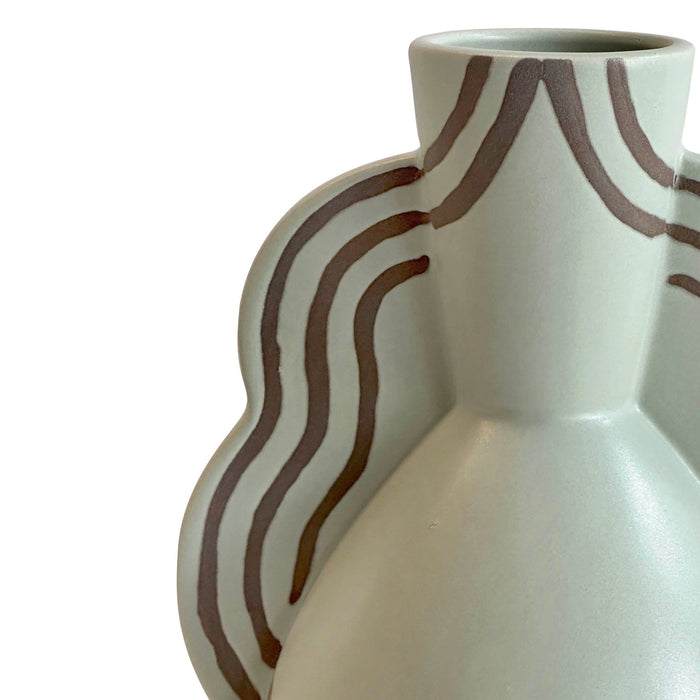 Ceramic Line Art Vase