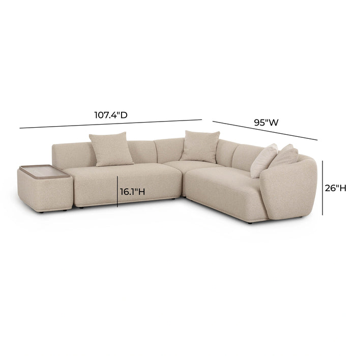 Sylvie 4-Piece Chaise Sectional