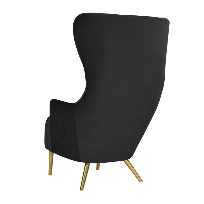 Julia Velvet Wingback Accent Chair