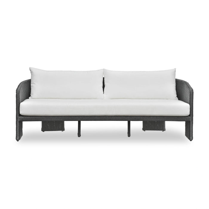 Alexa 80" Rattan Performance Fabric Outdoor Sofa