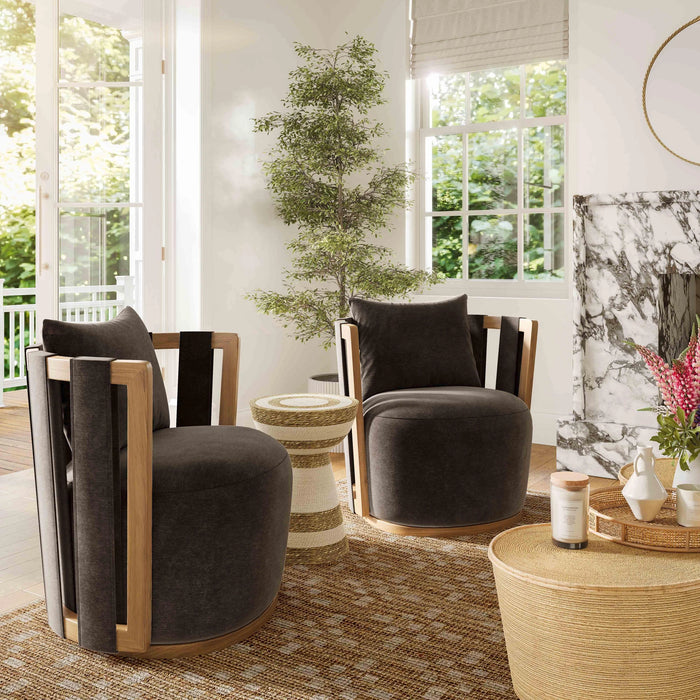 Paolo Swivel Accent Chair