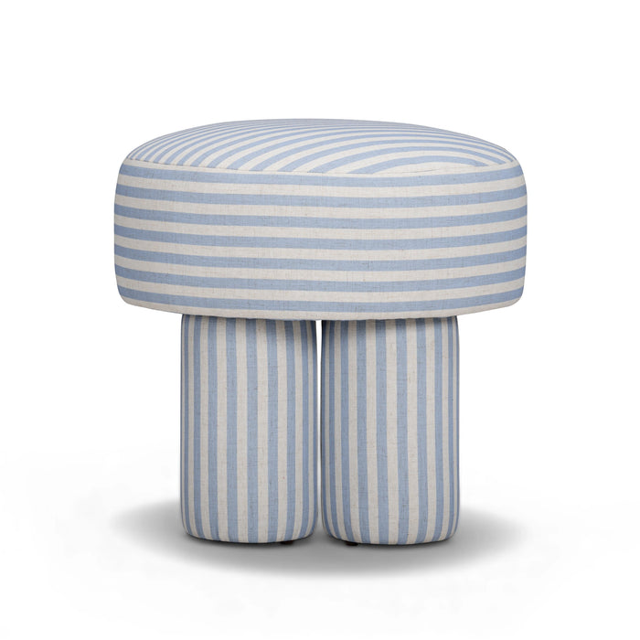 Masha Performance Linen Accent Stool