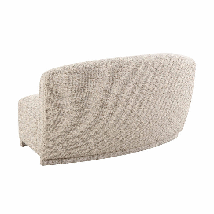 Marion 63" Two-Tone Textured Performance Boucle Armless Loveseat