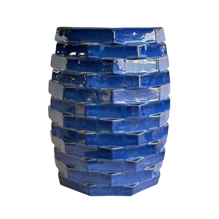 Trax Azul Blue Indoor/Outdoor Ceramic Side Table