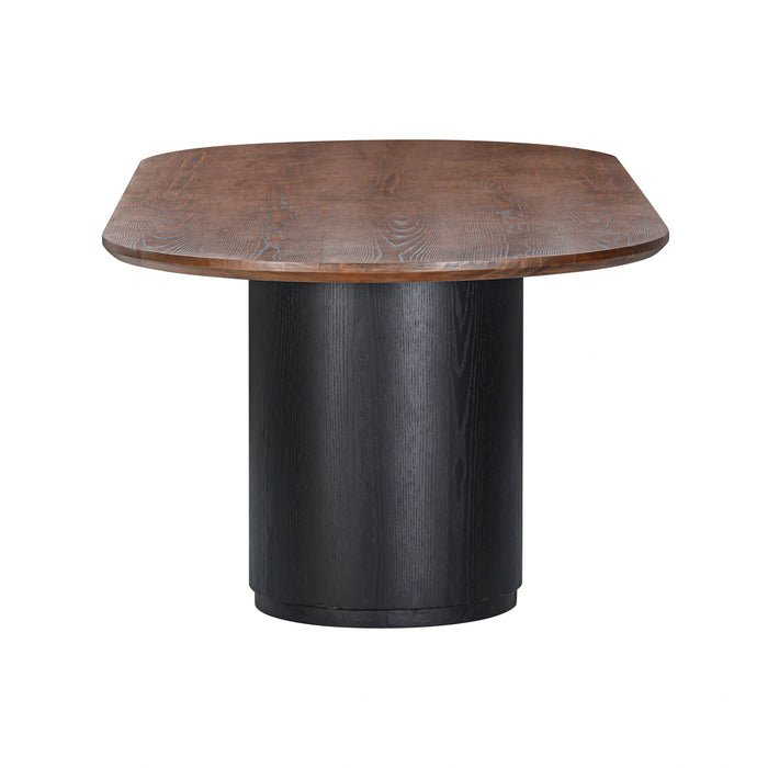 Marlow 102" Wood Oval Dining Table