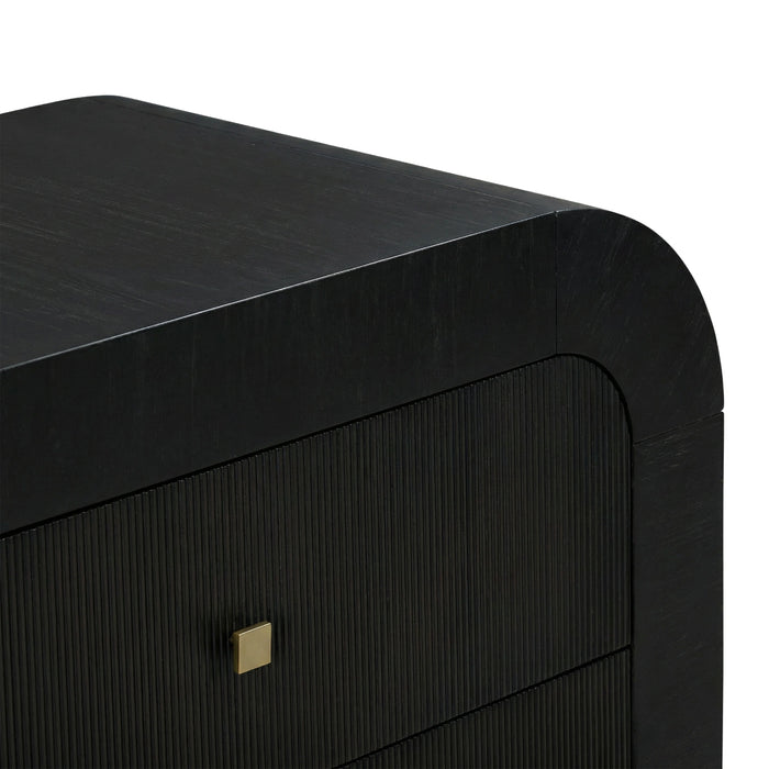 Hump 38" Arched 3-Drawer Bedside Chest