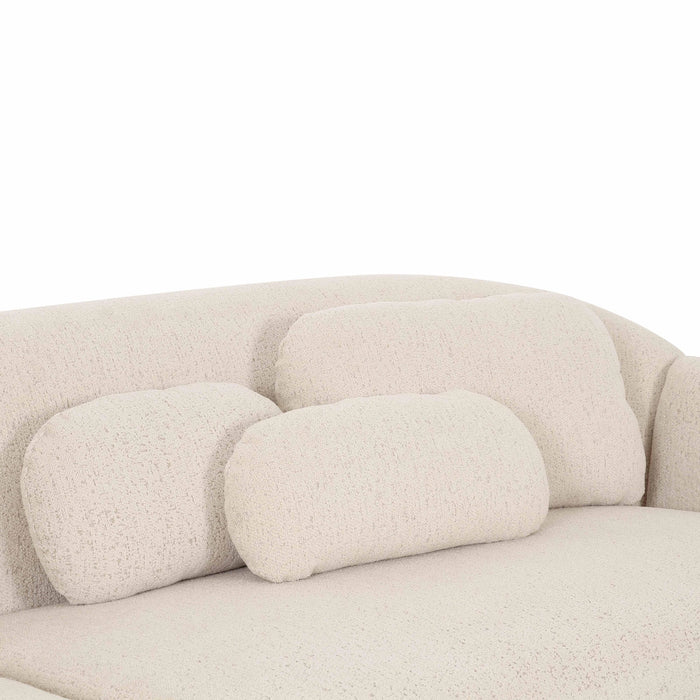 Misty 115" Cream Performance Boucle Modular Sofa
