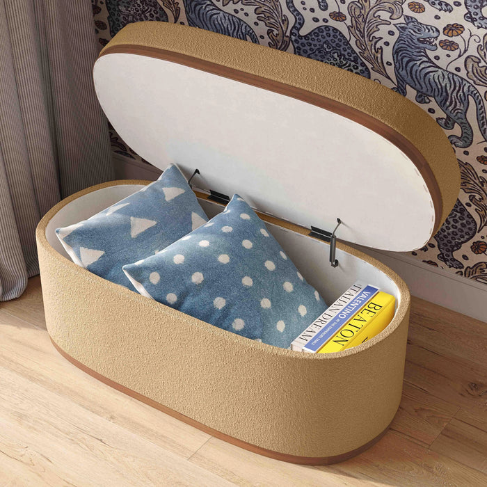 Olivier Oval Storage Ottoman