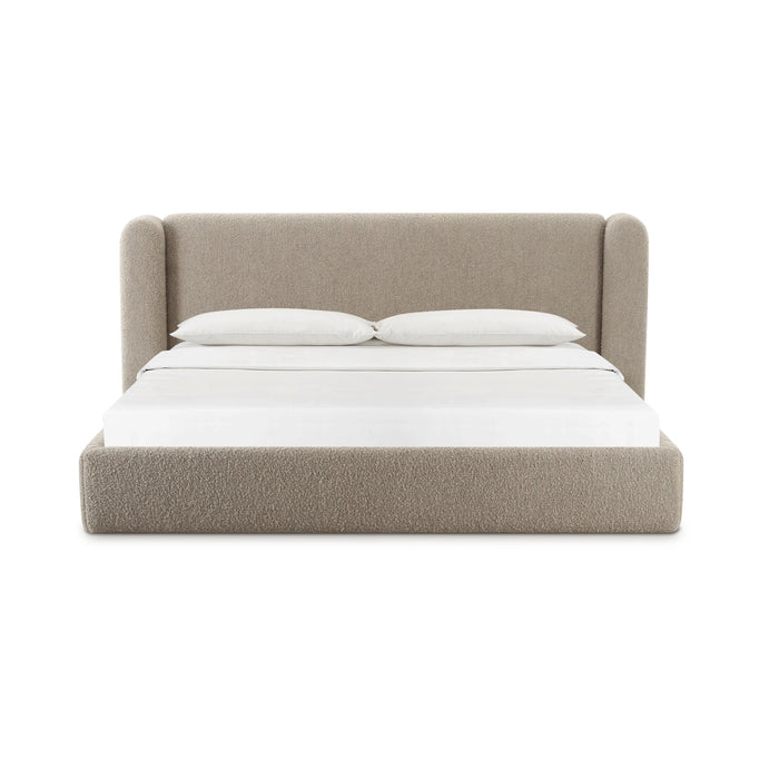 Babette Tan Contract-Grade Boucle Bed