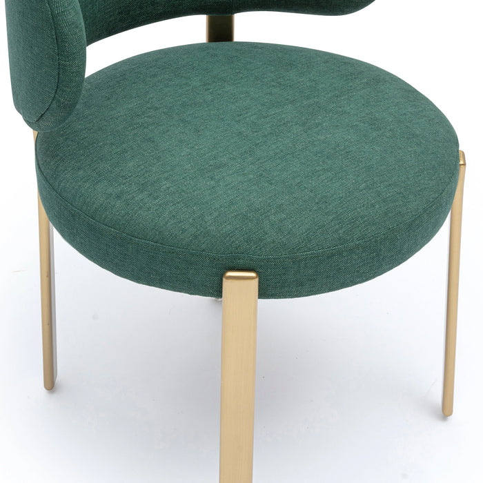 Margaret Cream Performance Linen Dining Chair