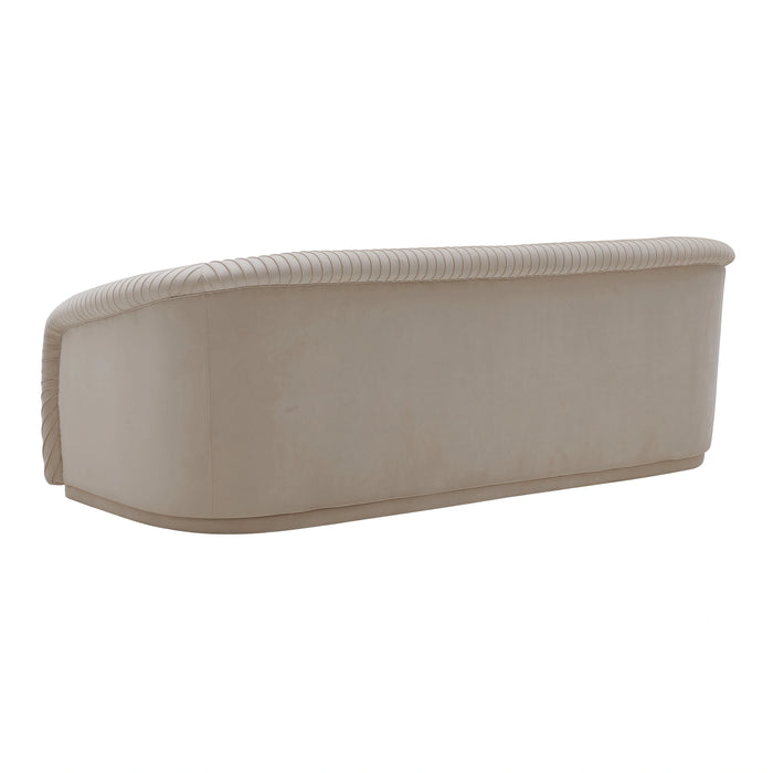 Yara 90.6" Pleated Performance Velvet Sofa