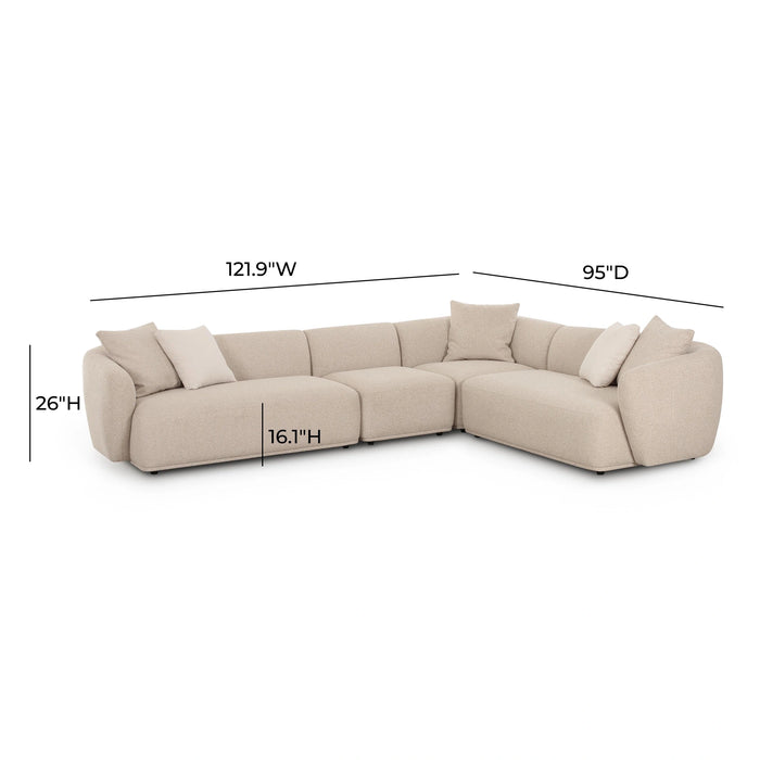 Sylvie 4-Piece Sectional
