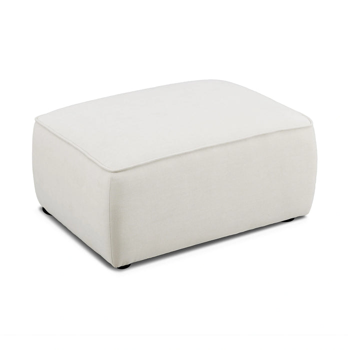 Travie Performance Corduroy Velvet Ottoman