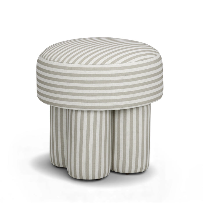 Masha Performance Linen Accent Stool