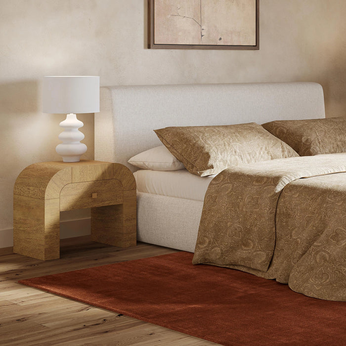 Hump 26" Arched Nightstand With Drawer