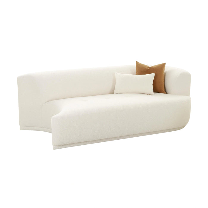Fickle 82.5" Cream Performance Boucle Modular Loveseat