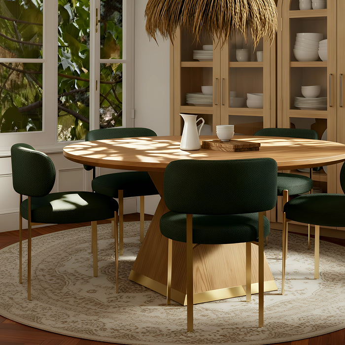Margaret Cream Performance Linen Dining Chair