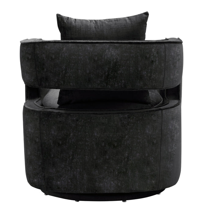 Kennedy Performance Velvet Swivel Accent Chair