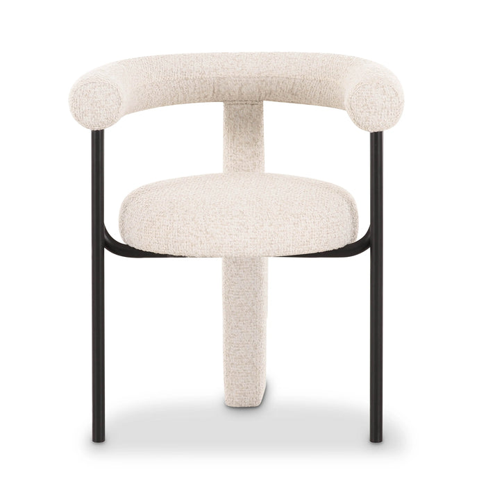 Synn Black Performance Boucle Dining Chair