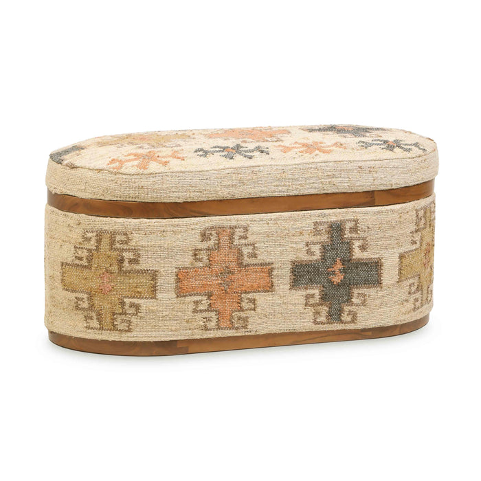 Olivier Oval Storage Ottoman