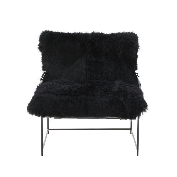 Kimi Genuine Sheepskin Accent Chair