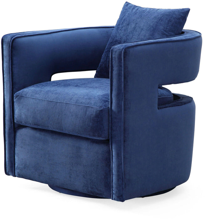 Kennedy Performance Velvet Swivel Accent Chair