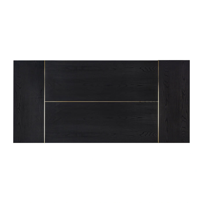 Shiloh 102" Black Ash Rectangular Dining Table