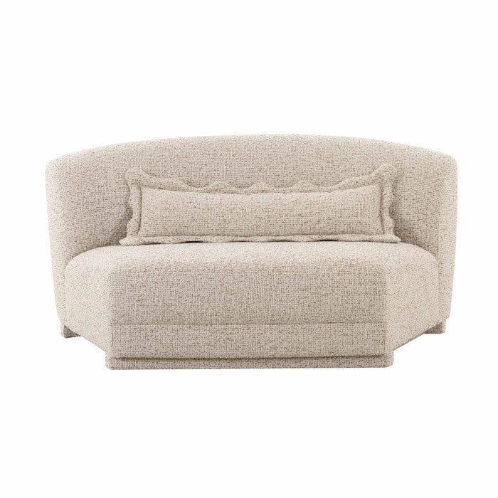 Marion 63" Two-Tone Textured Performance Boucle Armless Loveseat