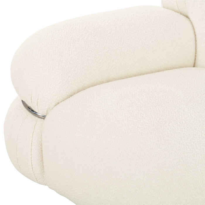 Leyla 98" Cream Performance Boucle Sofa