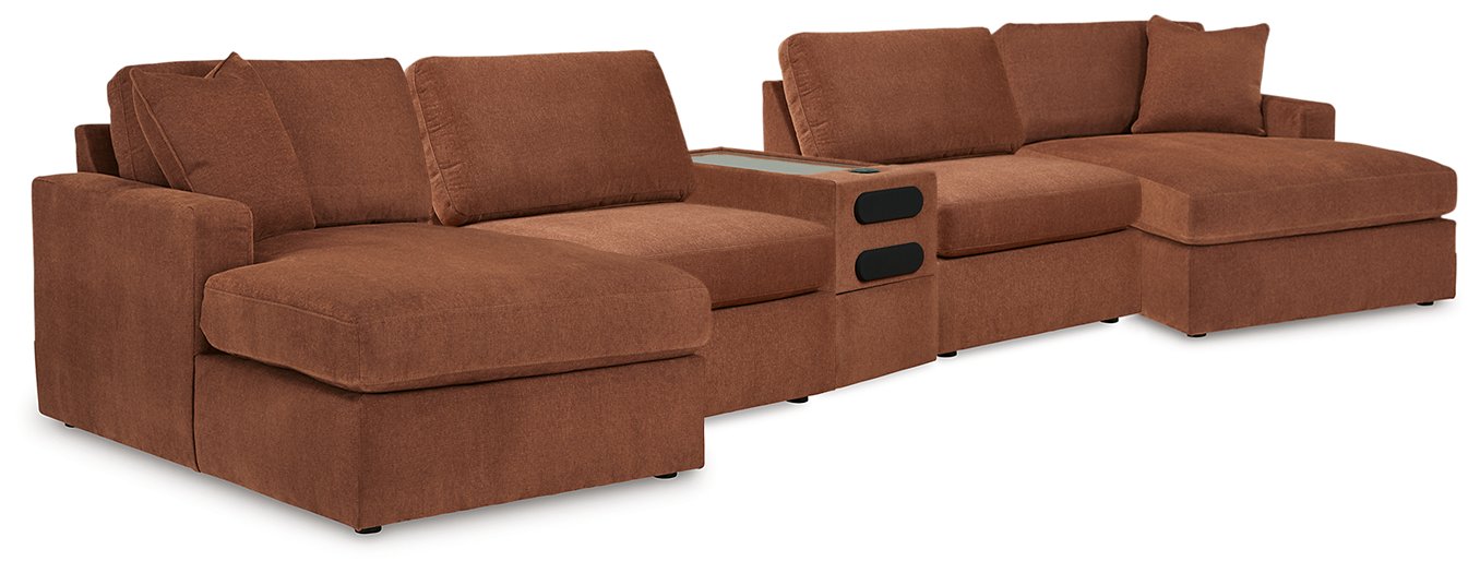 Modmax 5 Piece Sectional with Audio Console - MR ZEE FURNITURE