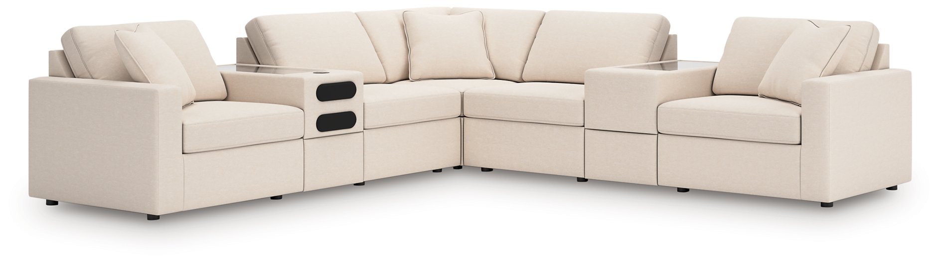 Modmax Balanced Sectional with Audio and Storage Consoles - MR ZEE FURNITURE