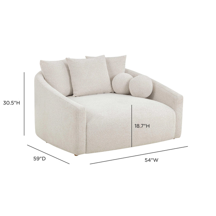 Hanim 54" Performance Boucle Daybed