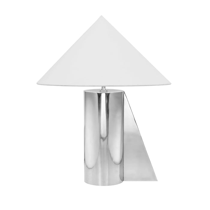 Geo Chrome Table Lamp