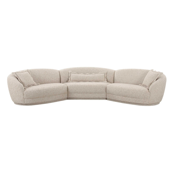 Marion Two-Tone Textured Boucle Sectional