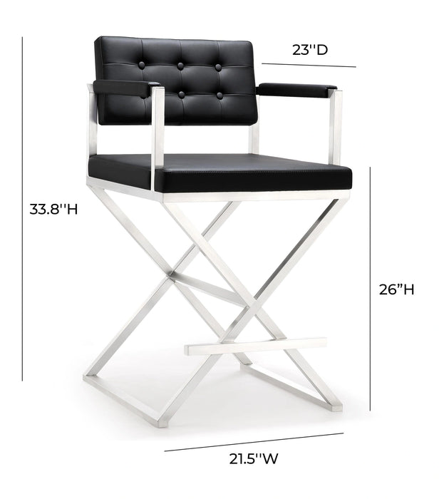 Director Performance Vegan Leather Stool