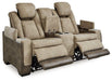 Next-Gen DuraPella Power Reclining Loveseat with Console - MR ZEE FURNITURE