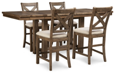 Moriville Counter Height Dining Set - MR ZEE FURNITURE