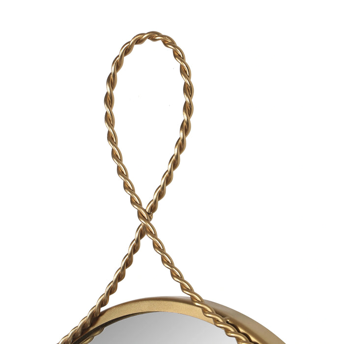 Ravina Braided Brass Wall Mirror