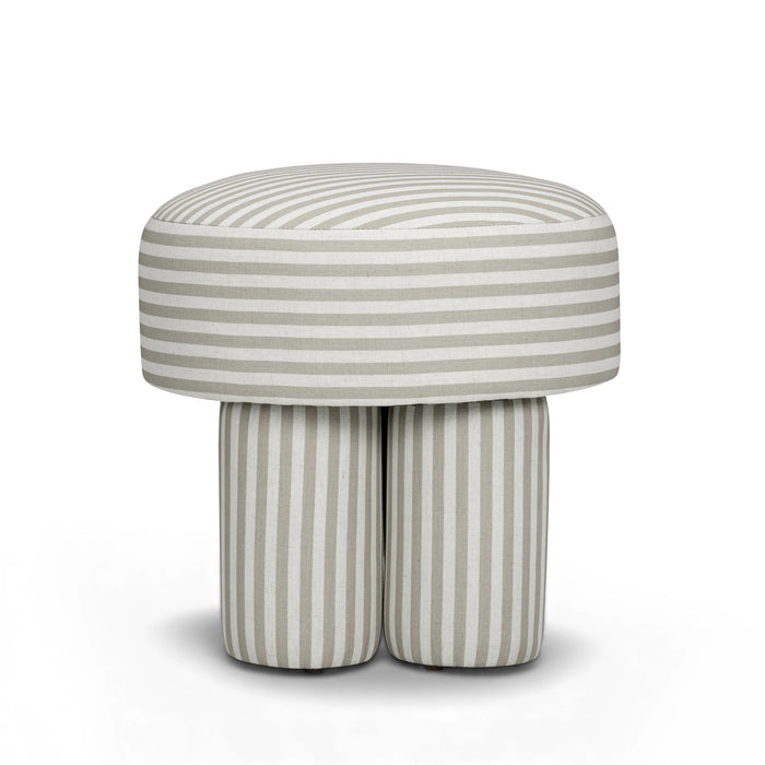 Masha Performance Linen Accent Stool