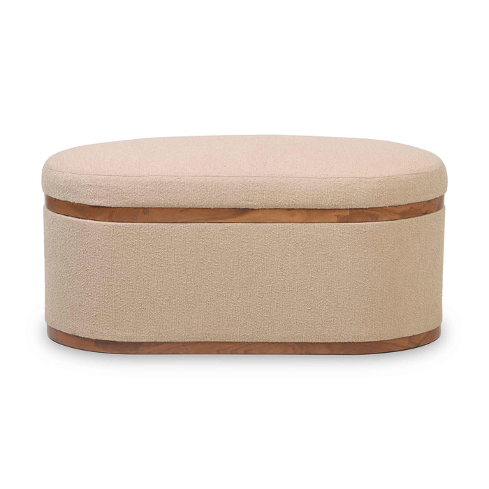 Olivier Oval Storage Ottoman