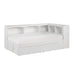 Galen-(4) Twin Bookcase Corner Platform Bed with Storage Boxes image