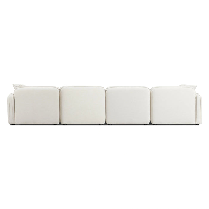 Travie 6-Piece Performance Corduroy Velvet Modular U-Sectional
