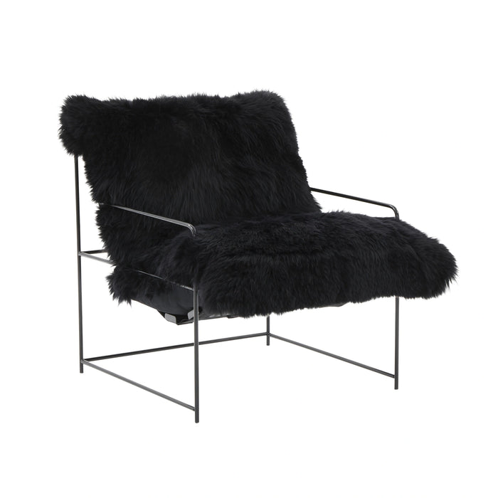 Kimi Genuine Sheepskin Accent Chair