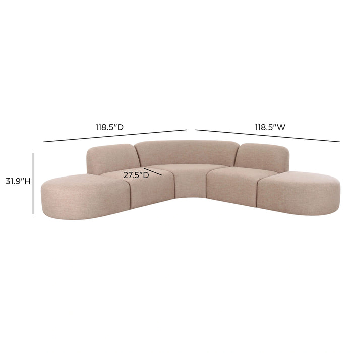 Gorge 5-Piece Euro Sectional