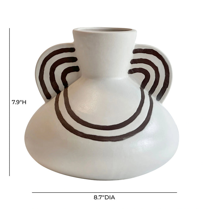 Ceramic Line Art Vase