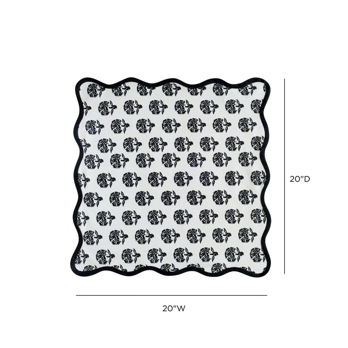 Crissy Cotton Canvas Printed Napkins - Set of 4