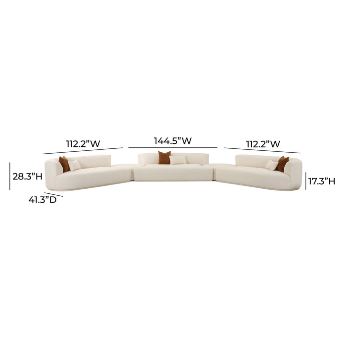 Fickle Cream Boucle Modular Sofa