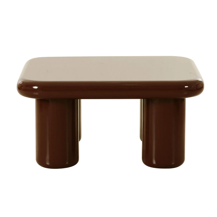 Memphis 33.5" Glossy Square Coffee Table